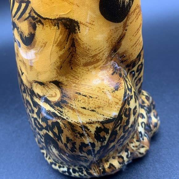 LaVie 8 1/2” Leopard African Safari Lion Giraffe Zebra Animal Print Figurine - Picture 9 of 9